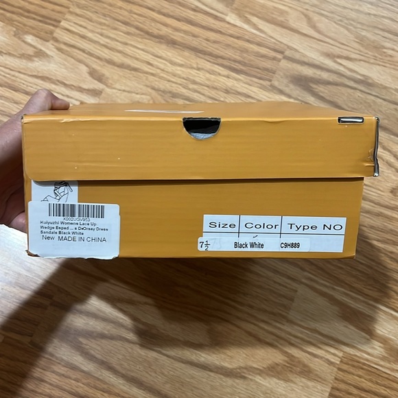 Huiyuzhi Womens Lace Up Platform Wedge Espadrille Sandals Open Toe Size: 7.5 - Picture 9 of 10